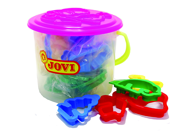 Bucket with Assorted Press Moulds